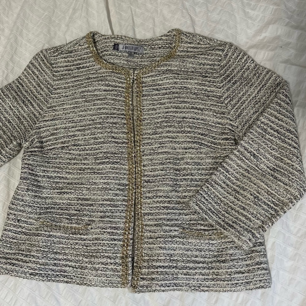 Metallic Tweed blazer / cardigan